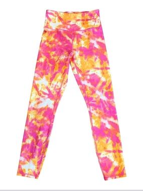 Wildfox Sweat Pink & Orange Tie-Dye Leggings